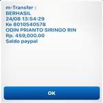 bukti transaksi beli saldo paypal firman david