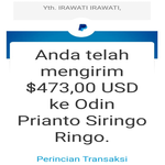 bukti transfer beli saldo paypal irawati