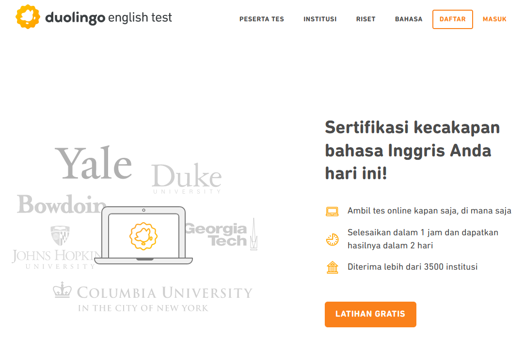 Jasa Pembayaran Duolingo English Test