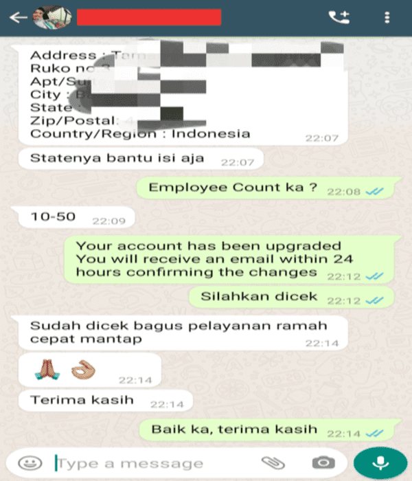 Testimoni Pembayaran Kartu Kredit